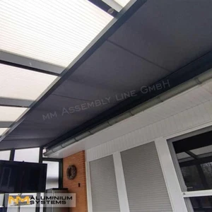 Unterglasmarkise Unterdachmarkise Terrassendach Markise Glasmarkise 4,5 x 2,5 m - Bild 1 von 14