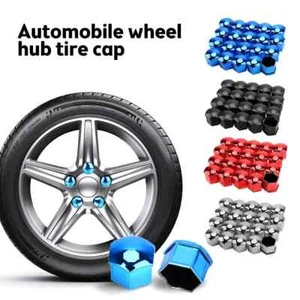 17/19/21mm Chrome ABS Car Wheel Nut Bolt Cover Universal +Nut Removal Tool - Picture 1 of 13