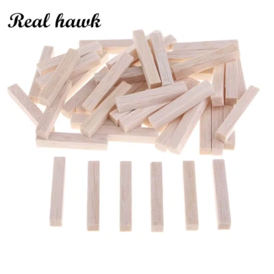 8X8Mm Long 50/80/100/130/150Mm Square Balsa Wood Stick Wooden Dowel Rod Block fo - Image 1 of 4