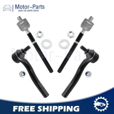 Extremos de barra de amarre delanteros interiores y exteriores aptos para Lexus SC430 2002 2003-2010 4 un. Foto 1 de 4