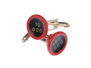 10.000 Powers Cufflinks Typewriter Keys Miniblings Red Sw Antique - Picture 1 of 4