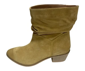 NEW Matisse Sutton Suede Leather Butterscotch Sz 10 Slouch Ankle Boots Women's - Picture 1 of 12