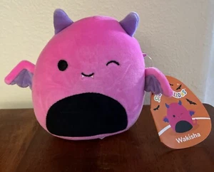 2024 Halloween Squishmallow Wakisha el Diablo 5 pulgadas Peluche Murciélago NUEVO con Etiquetas - Imagen 1 de 5