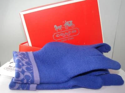 Coach новый фиолетовый вязаные перчатки размер 8 - Изображение 1 из 2