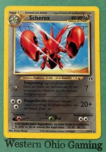 Pokemon TCG GERMAN Scizor #29/75 Unlimited Rare CCG Neo Discovery - Picture 1 of 2