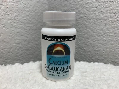 Source Naturals, Inc. D-glucarato de calcio 60 tabletas ~ desintoxicante celular ~ Foto 1 de 4