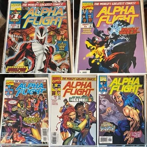 Lotto di 10 Alpha Flight 2° #1, 2, 4, 5, 6, 9, 10, 11, 17, 18 (1998 Marvel) 2 CHIAVI - Foto 1 di 12