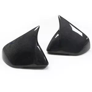 For Euro Version Ford Mustang Real Carbon Fiber Side Mirror Cover Replacement - Foto 1 di 11