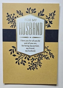 Happy Birthday, For My Husband/Hallmark/Greeting Card (incl. Envelope 5×7") - Picture 1 of 4