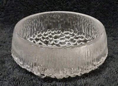 🔶TAZÓN DE POSTRE DE VIDRIO VINTAGE IITTALA ULTIMA THULE ESCANDINAVIA EKTKALA MCM Foto 1 de 4