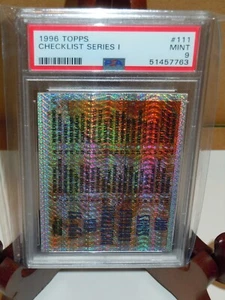 1996 Topps Checklist #111 PSA 9 come nuovo prisma-rifrattore rarità 💎 - Foto 1 di 5
