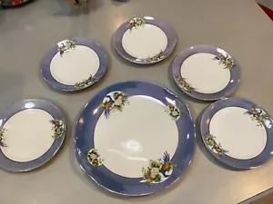 Vintage Noritake Lusterware Griff Schmuck Serviergeschirr 9,5"" & 5 6"" Teller - Bild 1 von 8