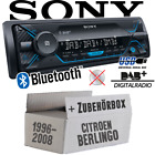 Sony Autoradio für Citroen Berlingo DAB+/Bluetooth/MP3/USB Auto Radio Einbauset