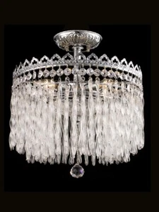 GH90106 -DALE TIFFANY  CRYSTAL FLUSH MOUNT - Picture 1 of 1