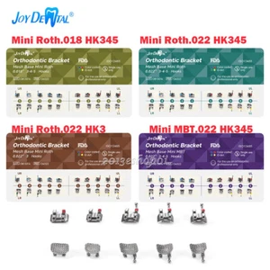 Dental Orthodontic Brackets Braces Mini Roth/MBT 018/022 345Hooks Mesh Base - Picture 1 of 23