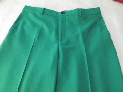 ¡¡NUEVO CON ETIQUETAS!! Pantalones para mujer Zara con bolsillos delanteros planos piernas anchas verde liso talla XXL Foto 1 de 4
