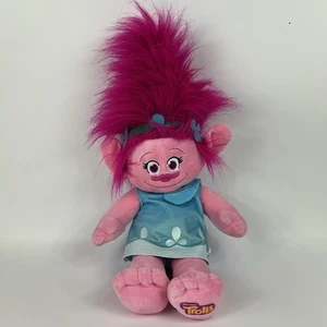 Build a Bear Dreamworks Trolls Princesa Amapola 23” Muñeca de Peluche Rosa con Vestido BAB - Imagen 1 de 4