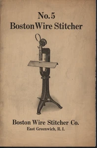 Cosechadora de alambre Boston No. 5 piezas instrucciones de funcionamiento de instalación 8 páginas - Imagen 1 de 4