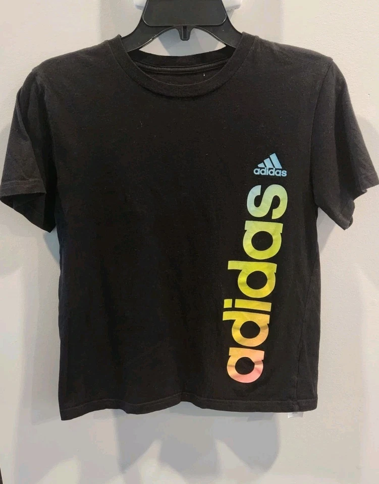 Camiseta niño negra talla mediana 10/12 marca Adidas Foto 1 de 4