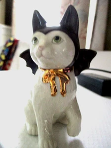 RARE Lenox Porcelain Cat Kitty Bat Wing Costume 3.5" Tall - Picture 1 of 4