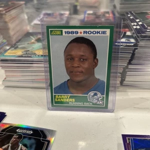 1989 SCORE FOOTBALL #257 BARRY SANDERS DETROIT LIONS ROOKIE RC RAW CLEAN - Picture 1 of 2