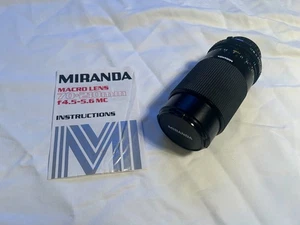 Miranda 70-210mm 1:4.5-5.6 MC Macro Lens MD for Minolta X-300  - Picture 1 of 4