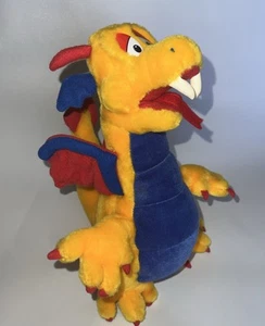 Classic Toy Co Drache Plüschtier Stofftier Spielzeug gelb blau rot 2001 13 Zoll - Bild 1 von 16