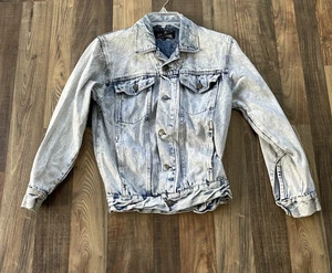 Giacca denim Club House vintage lavaggio acido cropped taglia L - Foto 1 di 8