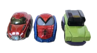 Marvel Diecast Miniature 3 Hulk, Spider-Man, & Iron Man - Image 1 of 4
