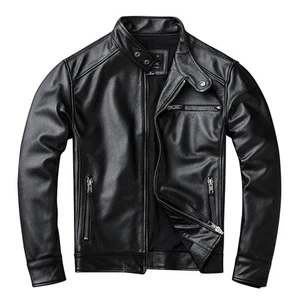 Theon Echtlederjacke Herren schwarz Motorrad - Bild 1 von 8