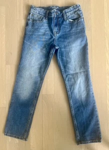 Pantalones de mezclilla Cat and Jack talla 12 cintura ajustable ajustados elásticos azules Entubado - Imagen 1 de 7