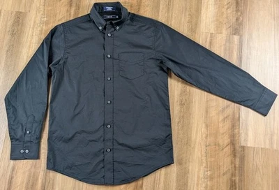 Izod 男孩 8 - 20 长袖弹力可扩展黑色正装衬衫,尺寸 L 14/16 — 第 1/4 张图片