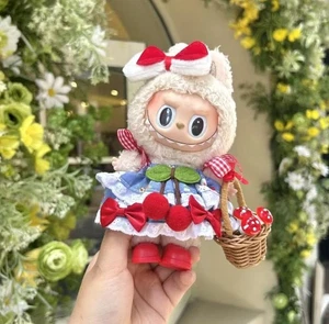 (No Doll) Dress Set For POP MART LABUBU The Monsters Plush Doll Clothes Skirt - Picture 1 of 4