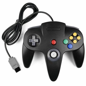 Black N64 Wired Classic N64 Controller Gamepad Remote Joystick for N64 System US