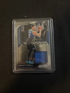 Dwight Powell 2020-21 Panini Prizm Sensational Swatches Jersey Insert SSW-DPW - Picture 1 of 2