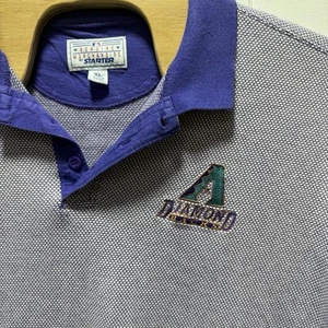 Vintage Starter Arizona Diamondbacks Polo Shirt Men's Size XL Logo MLB 90s - Picture 1 of 7
