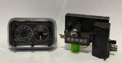 Overhauled Vintage Set - Haldex Halda Speedpilot Mk. V & Saab 96 Rally Odometer - Imagen 1 de 4