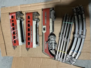 RARE ORIGINAL PREWAR STREAMLINE AMERICAN FLYER MINNEHAHA WIND-UP TRAIN SET - Picture 1 of 5