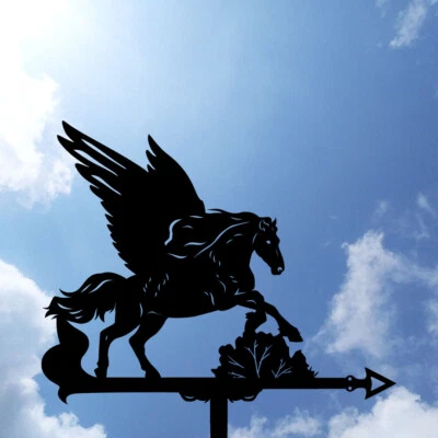 Pegasus Metal Weathervane,  a horse with wings Weather Vane, home roof decor - Image 1 of 4