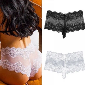 Women Lady Sexy Lace Underwear Boxer Shorts High Waist Panties Briefs Knickers g - Picture 1 of 11