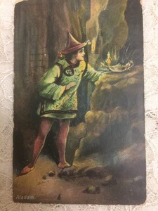 Vintage "Aladdin and his Lamp" Rare Postcard Postmarked 1908 - Picture 1 of 5