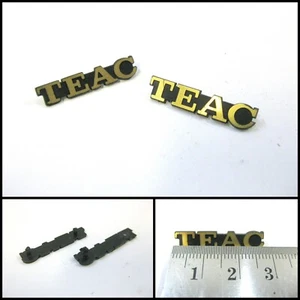 Genuine TEAC Audio Equipment Gold Badge Logo Emblems (28mm) - Picture 1 of 1