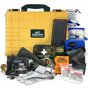 Emergency Preparedness & Survival Kit for 2, Over 175 Pcs, Waterproof Hard Case - Picture 1 of 21