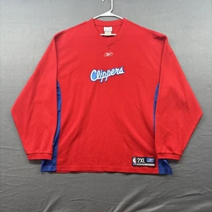 Los Ángeles Clippers Long Sleeve Shooting Shirt NBA Pullover Size 2XL Warm Up - Picture 1 of 6