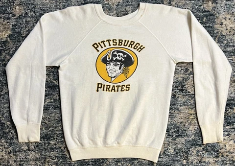 Vintage 1960s-70s Pittsburgh Pirates Crewneck Sweatshirt Size Small Cover