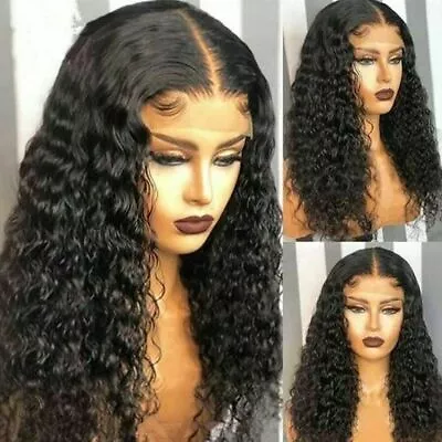 360 Lace Front Wigs Human Hair Brazilian Human Hair Wigs 180%  - Image 1 of 4