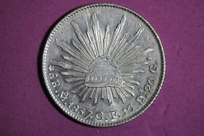 ESTATE FIND 1857 - Mexico 8 Reales!!  #K40630 - Image 1 of 2