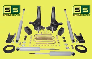 5/5" Lift Kit Spndl/Blocks/Shackles/Fr Spacer/4 Shocks FOR 01-10 Ford Ranger 2WD - Picture 1 of 1