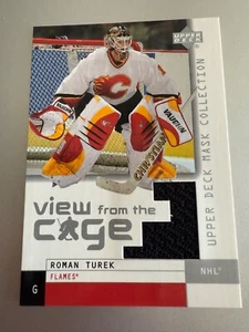 2002-03 Upper Deck Mask Collection View from the Cage Jerseys Roman Turek - Picture 1 of 2