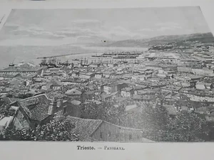 1891 _ TRIEST _ PANORAMA _ FRIAUL JULISCH VENEDIG _ MUGGIA _ MONRUPINO _ SGONICO - Bild 1 von 2